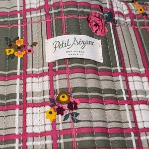 Petit Sezane *Limited Edition* Floral Plaid Quilted Tote